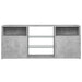 Comodă TV cu lumini LED, gri beton, 120x30x50 cm - WALTI WALTI