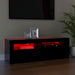 Comodă TV cu lumini LED, negru, 120x35x40 cm - WALTI WALTI