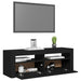 Comodă TV cu lumini LED, negru, 120x35x40 cm - WALTI WALTI