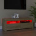 Comodă TV cu lumini LED, stejar sonoma, 120x35x40 cm - WALTI WALTI