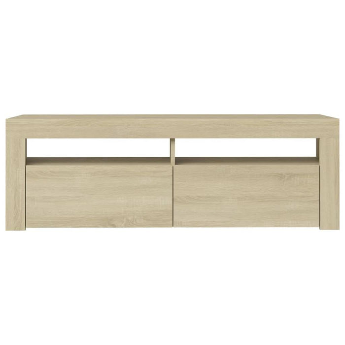 Comodă TV cu lumini LED, stejar sonoma, 120x35x40 cm - WALTI WALTI