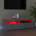 Comodă TV cu lumini LED, gri beton, 120x35x40 cm - WALTI WALTI