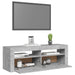 Comodă TV cu lumini LED, gri beton, 120x35x40 cm - WALTI WALTI