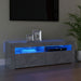 Comodă TV cu lumini LED, gri beton, 120x35x40 cm - WALTI WALTI