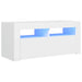 Comodă TV cu lumini LED, alb, 90x35x40 cm - WALTI WALTI
