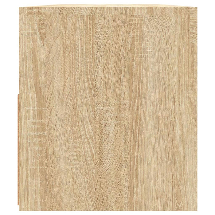 Comodă TV cu lumini LED, stejar Sonoma, 90x35x40 cm - WALTI WALTI