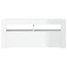 Comodă TV cu lumini LED, alb extralucios, 90x35x40 cm - WALTI WALTI
