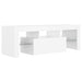 Comodă TV cu lumini LED, alb, 120x35x40 cm - WALTI WALTI