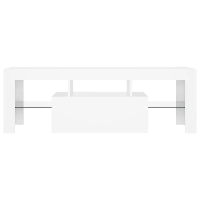 Comodă TV cu lumini LED, alb, 120x35x40 cm - WALTI WALTI