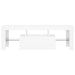Comodă TV cu lumini LED, alb, 120x35x40 cm - WALTI WALTI