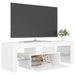 Comodă TV cu lumini LED, alb, 120x35x40 cm - WALTI WALTI
