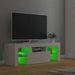 Comodă TV cu lumini LED, alb, 120x35x40 cm - WALTI WALTI