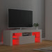 Comodă TV cu lumini LED, alb, 120x35x40 cm - WALTI WALTI