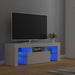Comodă TV cu lumini LED, alb, 120x35x40 cm - WALTI WALTI