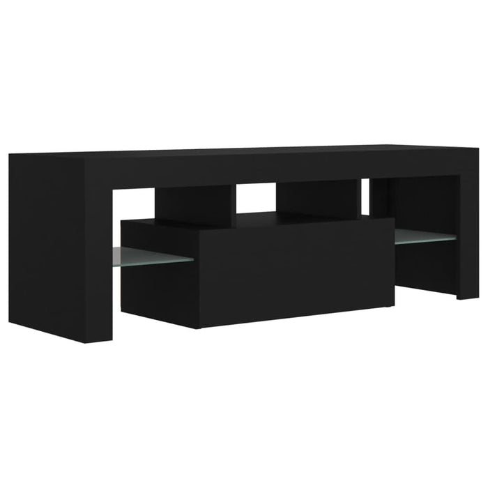 Comodă TV cu lumini LED, negru, 120x35x40 cm - WALTI WALTI