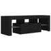 Comodă TV cu lumini LED, negru, 120x35x40 cm - WALTI WALTI