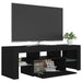 Comodă TV cu lumini LED, negru, 120x35x40 cm - WALTI WALTI