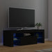 Comodă TV cu lumini LED, negru, 120x35x40 cm - WALTI WALTI