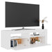 Comodă TV cu lumini LED, alb, 120x35x40 cm - WALTI WALTI
