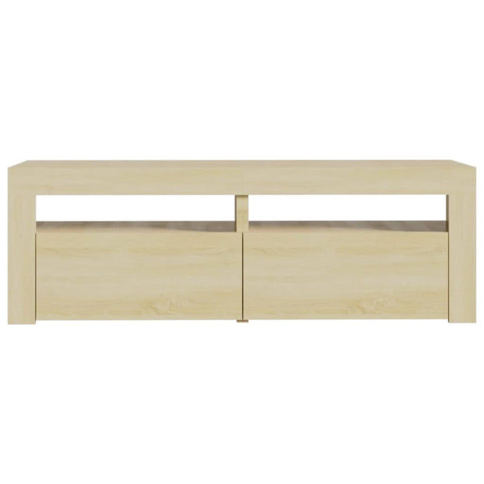 Comodă TV cu lumini LED, stejar Sonoma, 120x35x40 cm - WALTI WALTI