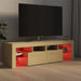 Comodă TV cu lumini LED, stejar sonoma, 140x36,5x40 cm - WALTI WALTI