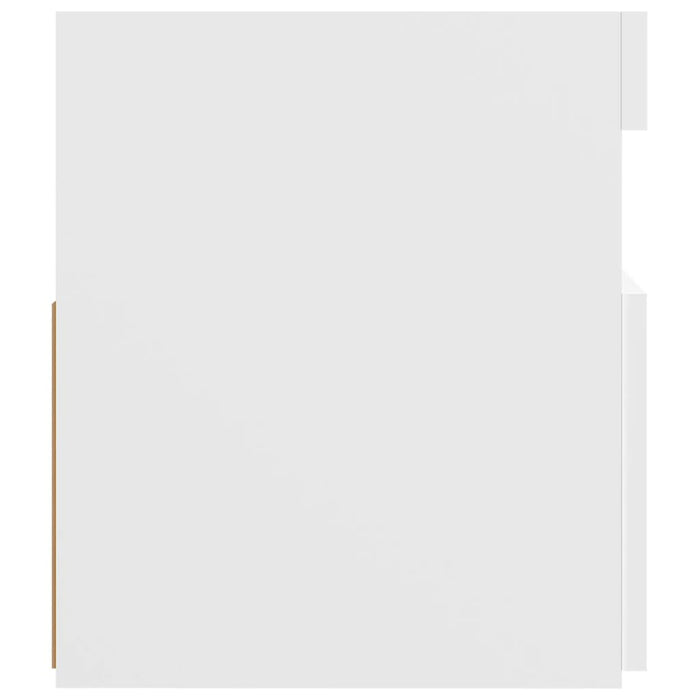 Comodă TV cu lumini LED, alb, 120x35x40 cm - WALTI WALTI