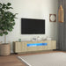 Comodă TV cu lumini LED, stejar sonoma, 160x35x40 cm - WALTI WALTI