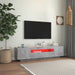 Comodă TV cu lumini LED, gri beton, 160x35x40 cm - WALTI WALTI