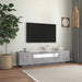 Comodă TV cu lumini LED, gri beton, 160x35x40 cm - WALTI WALTI