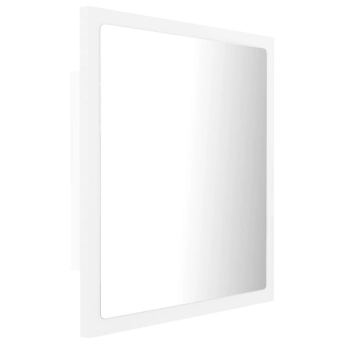 Oglindă de baie cu LED, alb, 40x8,5x37 cm, acril - WALTI WALTI