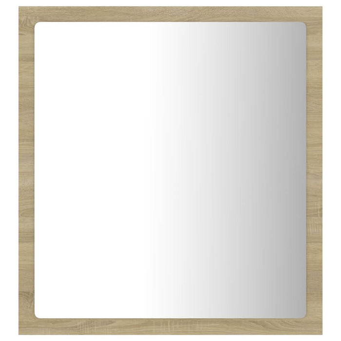 Oglindă de baie cu LED, stejar sonoma, 40x8,5x37 cm, acril - WALTI WALTI