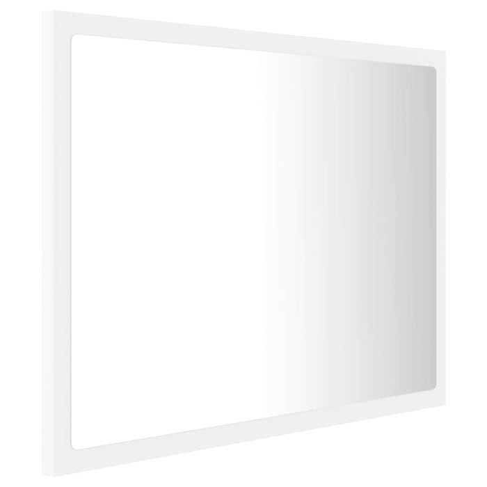 Oglindă de baie cu LED, alb, 60x8,5x37 cm, acril - WALTI WALTI
