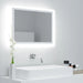 Oglindă de baie cu LED, alb, 60x8,5x37 cm, acril - WALTI WALTI