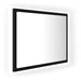 Oglindă de baie cu LED, negru, 60x8,5x37 cm, acril - WALTI WALTI