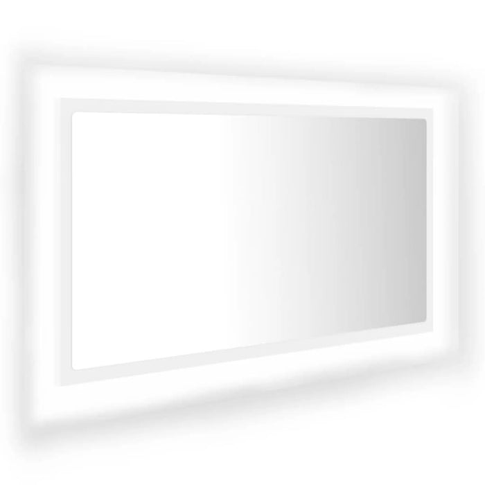 Oglindă de baie cu LED, alb, 80x8,5x37 cm, acril - WALTI WALTI