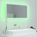 Oglindă de baie cu LED, alb, 80x8,5x37 cm, acril - WALTI WALTI