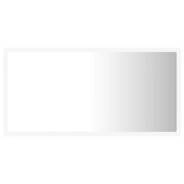 Oglindă de baie cu LED, alb, 80x8,5x37 cm, acril - WALTI WALTI