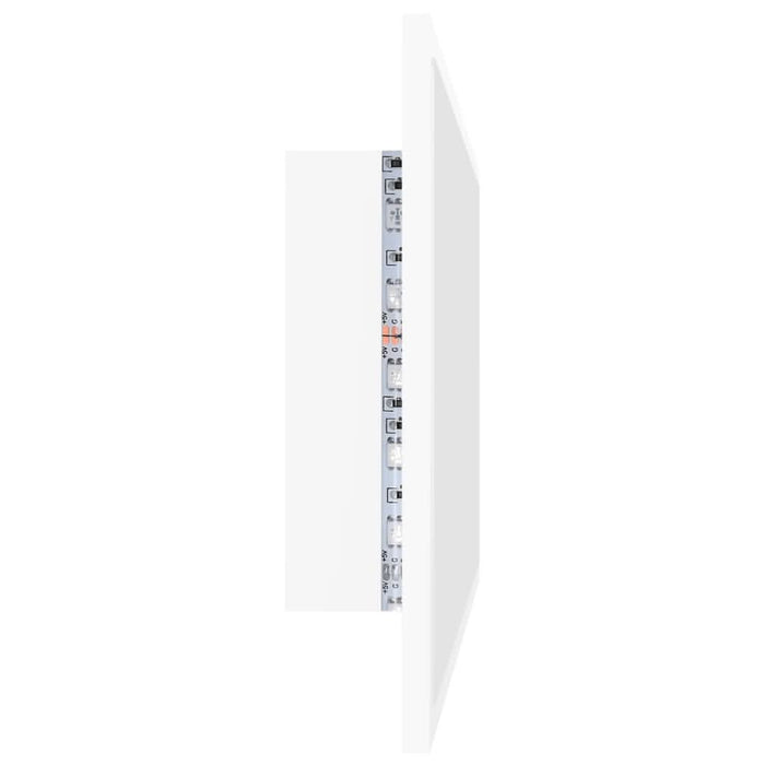 Oglindă de baie cu LED, alb, 80x8,5x37 cm, acril - WALTI WALTI