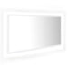 Oglindă de baie cu LED, alb, 90x8,5x37 cm, acril - WALTI WALTI