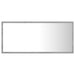 Oglindă de baie cu LED, gri beton, 90x8,5x37 cm, acril - WALTI WALTI