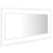 Oglindă de baie cu LED, alb, 100x8,5x37 cm, acril - WALTI WALTI
