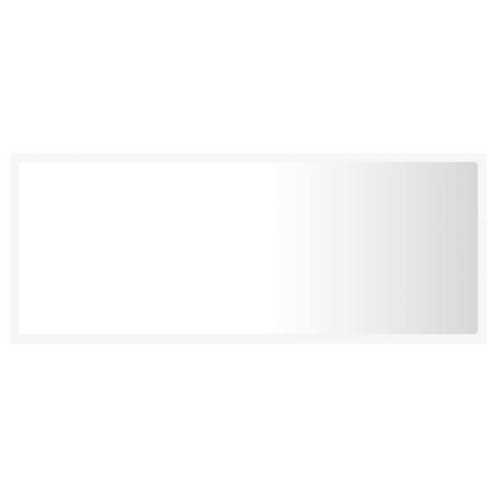 Oglindă de baie cu LED, alb, 100x8,5x37 cm, acril - WALTI WALTI