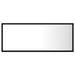 Oglindă de baie cu LED, negru, 100x8,5x37 cm, acril - WALTI WALTI