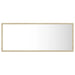 Oglindă de baie cu LED, stejar sonoma, 100x8,5x37 cm, acril - WALTI WALTI