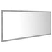 Oglindă de baie cu LED, gri beton, 100x8,5x37 cm, acril - WALTI WALTI