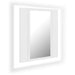 Dulap de baie cu oglindă & LED, alb, 40x12x45 cm, acril - WALTI WALTI