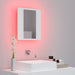 Dulap de baie cu oglindă & LED, alb, 40x12x45 cm, acril - WALTI WALTI