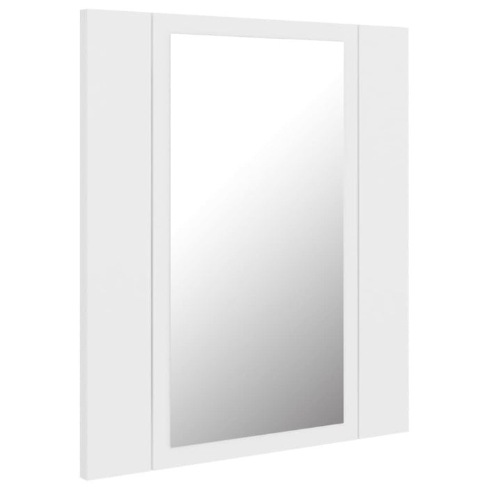 Dulap de baie cu oglindă & LED, alb, 40x12x45 cm, acril - WALTI WALTI