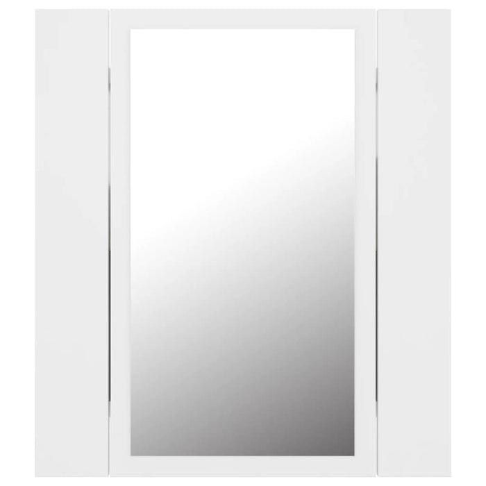 Dulap de baie cu oglindă & LED, alb, 40x12x45 cm, acril - WALTI WALTI