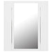 Dulap de baie cu oglindă & LED, alb, 40x12x45 cm, acril - WALTI WALTI
